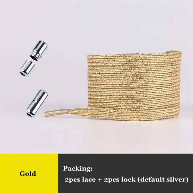 No Tie Shoelace Quick Sneakers Locking Shoe laces