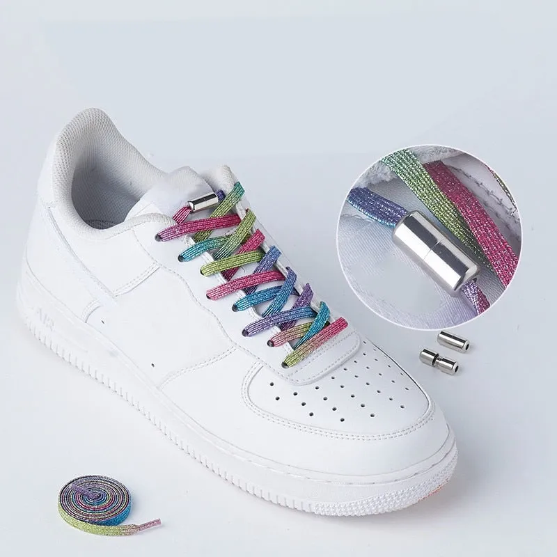 No Tie Shoelace Quick Sneakers Locking Shoe laces