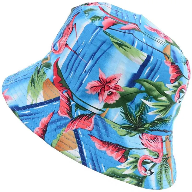 Reversible Printed Bucket hat JH860 blue