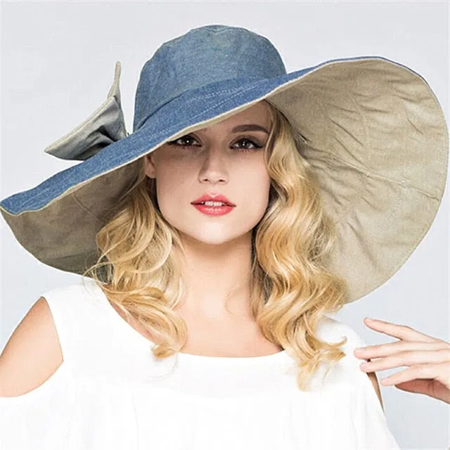 summer hat for women Superlarge brim Beach cap