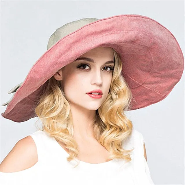 summer hat for women Superlarge brim Beach cap