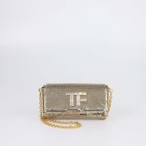 Tom Ford Gold Chainmail Mini Phone Holder